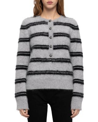 Zadig & Voltaire Mandala Cashmere Henley Sweater