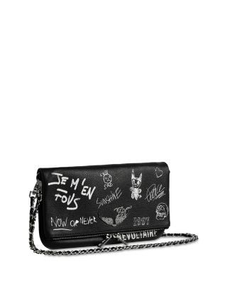 Zadig & Voltaire Rock Arty Tag Leather Shoulder Bag