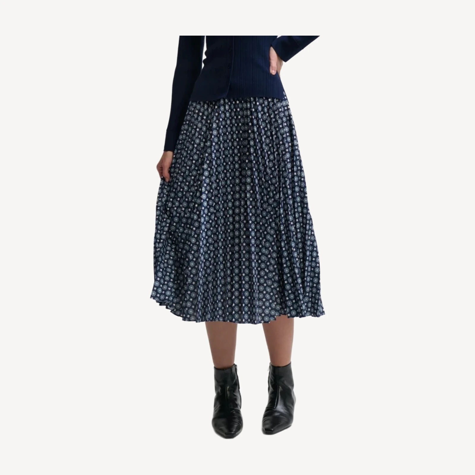 NATALYA PRINTED PLEAT SKIRT