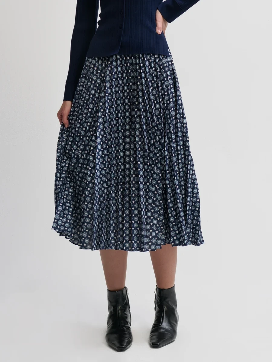 NATALYA PRINTED PLEAT SKIRT