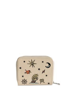 Zadig & Voltaire Zv Tattoo Mini Leather Coin Purse