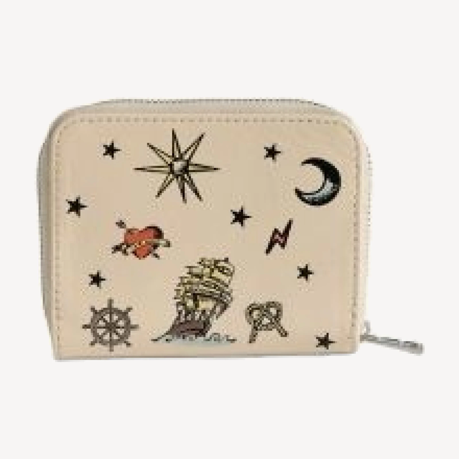 Zadig & Voltaire Zv Tattoo Mini Leather Coin Purse