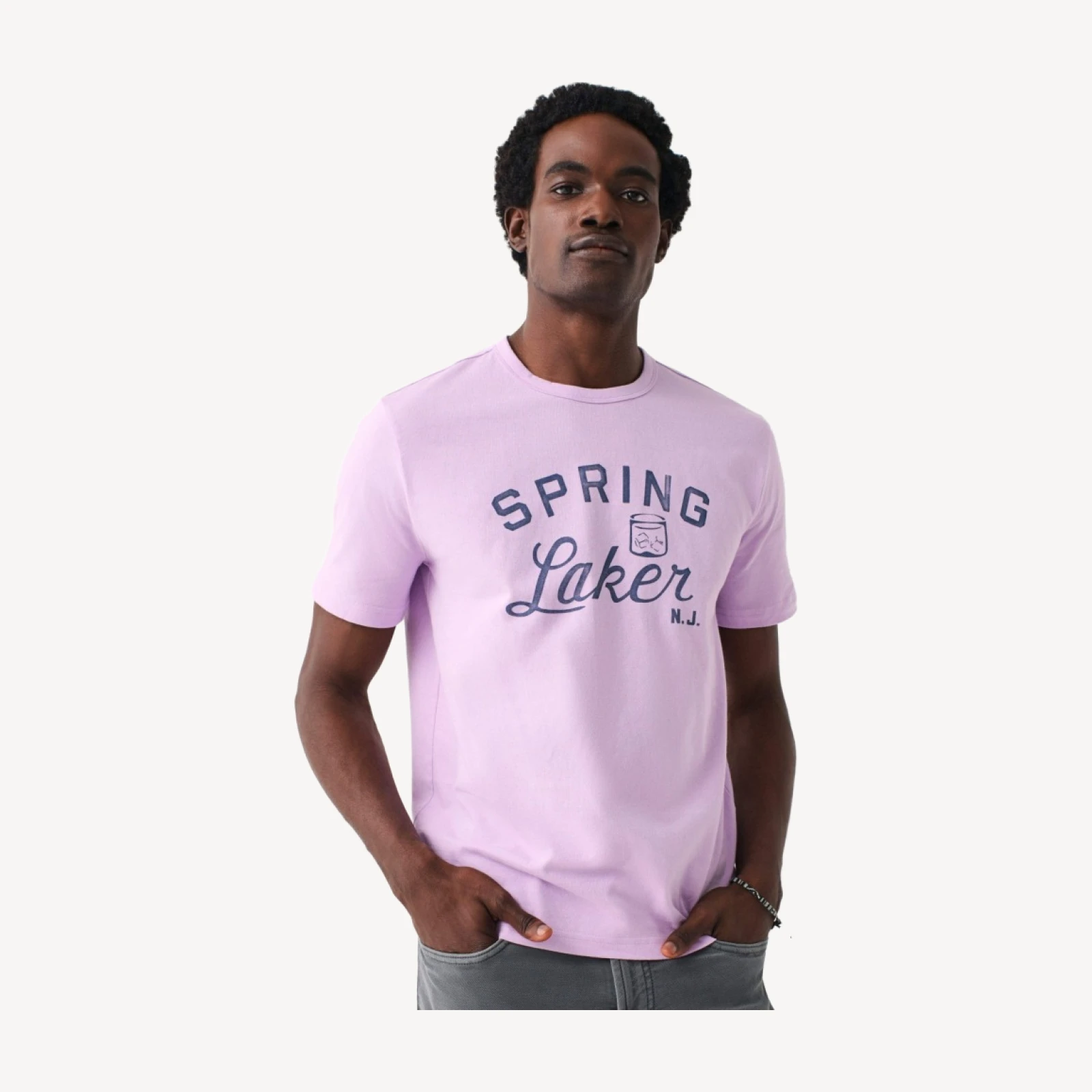Spring Laker Short-Sleeve Crew Lakers T-Shirt - Faded Lilac