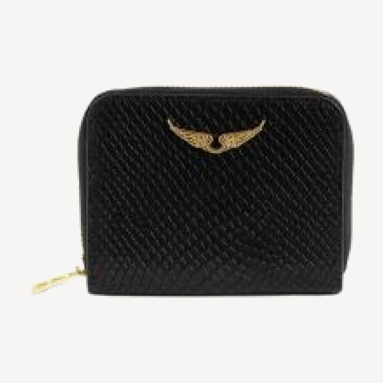 Zadig & Voltaire Zv Mini Wild Embossed Leather Zip Pouch