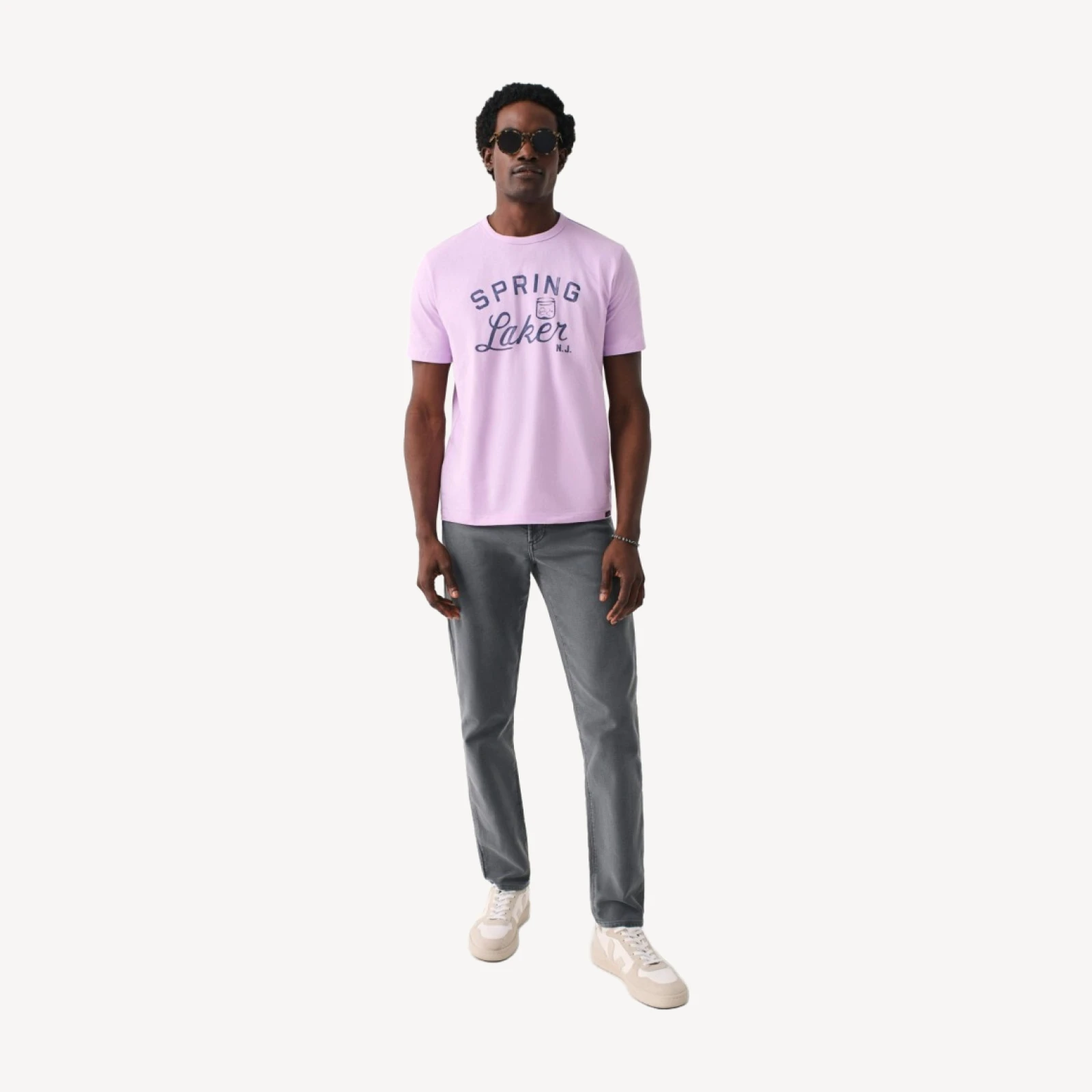 Spring Laker Short-Sleeve Crew Lakers T-Shirt - Faded Lilac