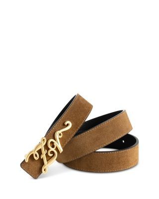 Zadig & Voltaire Women's Zv Monogram Reversible Leather Belt