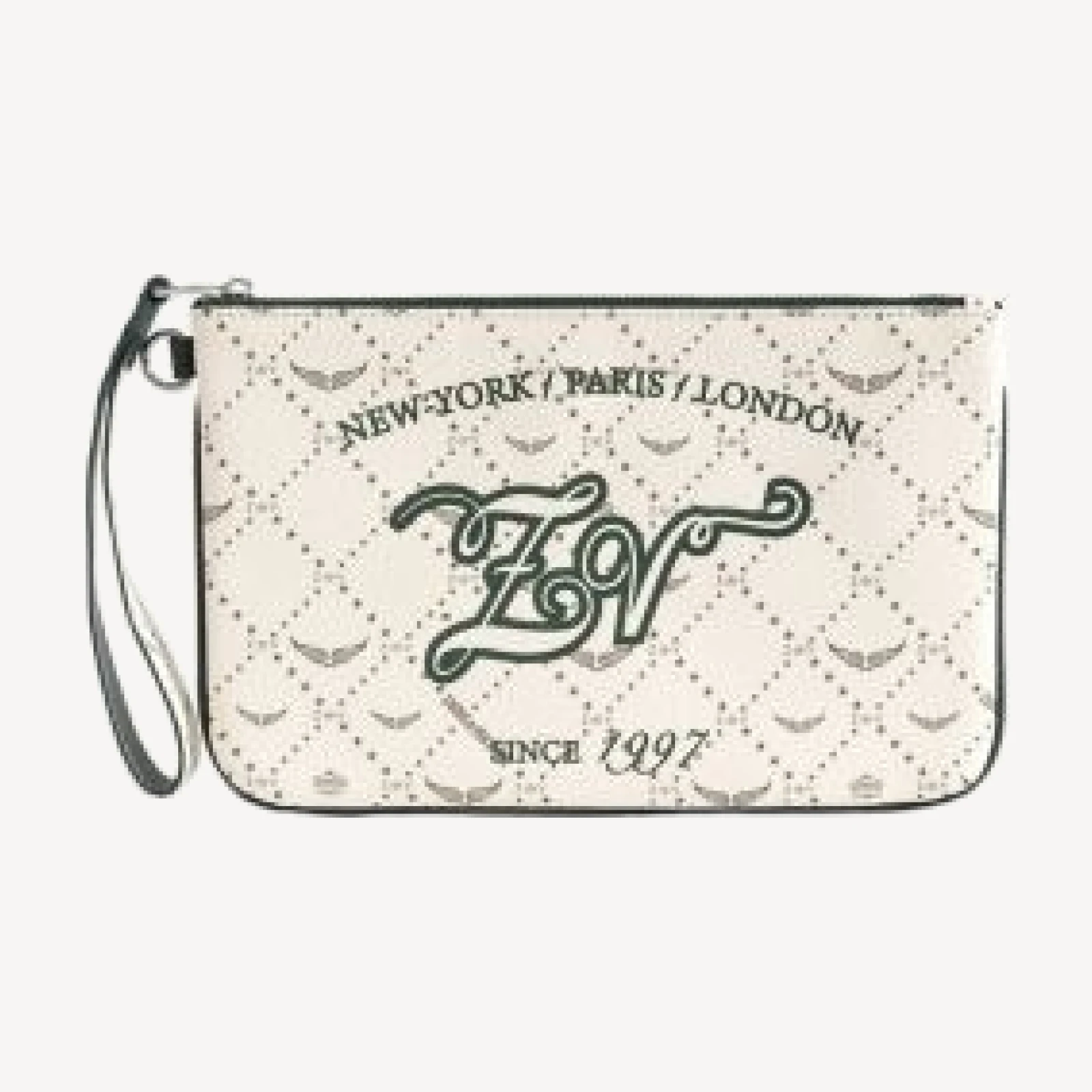 Zadig & Voltaire Z Pouch Monogram Canvas Pouchette