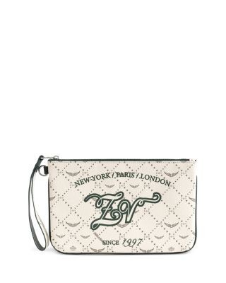 Zadig & Voltaire Z Pouch Monogram Canvas Pouchette