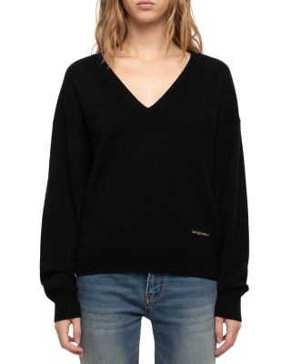 Zadig & Voltaire Soulu Wool & Cashmere V Neck Sweater