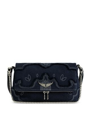 Zadig & Voltaire Rocky Ii Denim Crossbody Bag