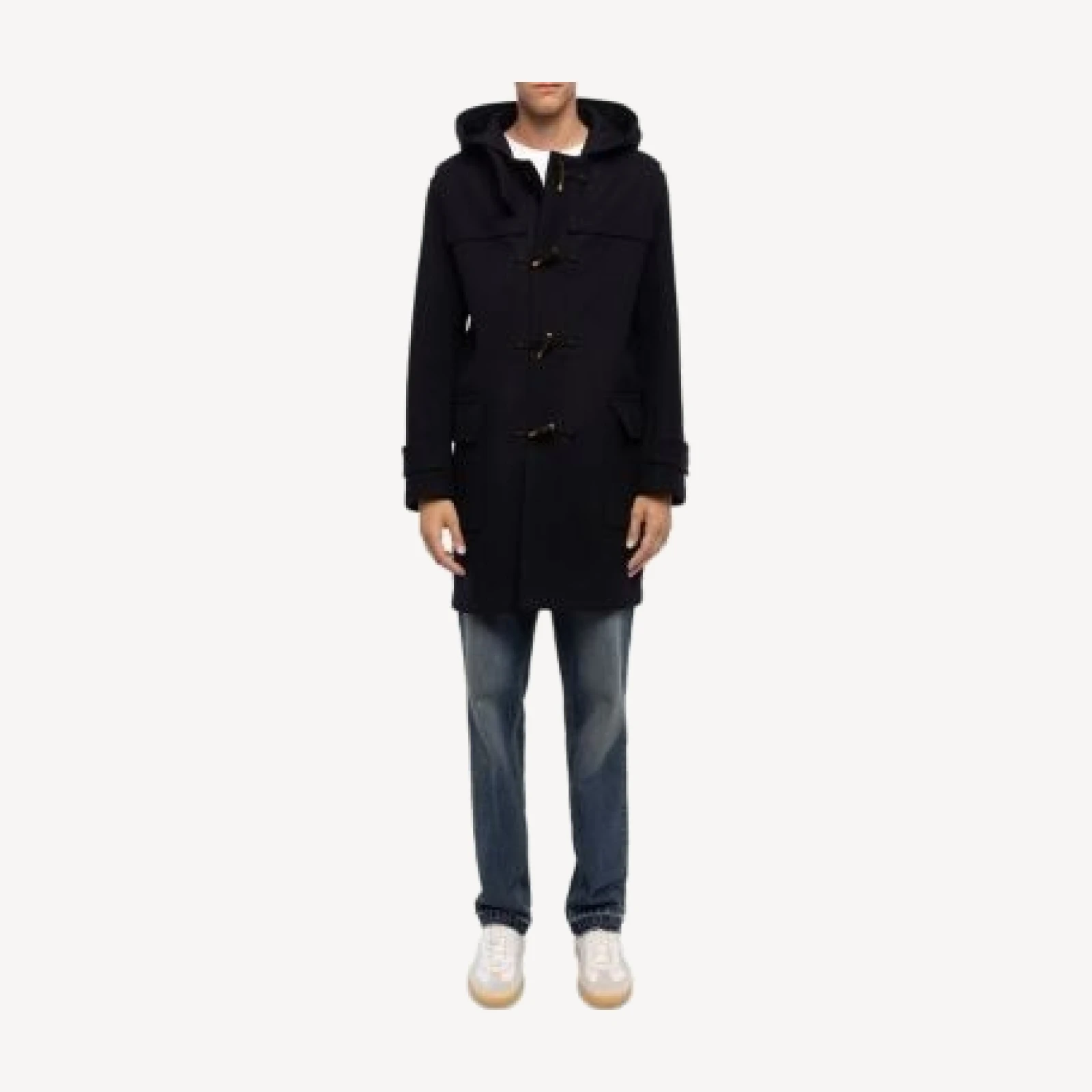 Zadig & Voltaire Mael Wool Blend Hooded Duffle Coat