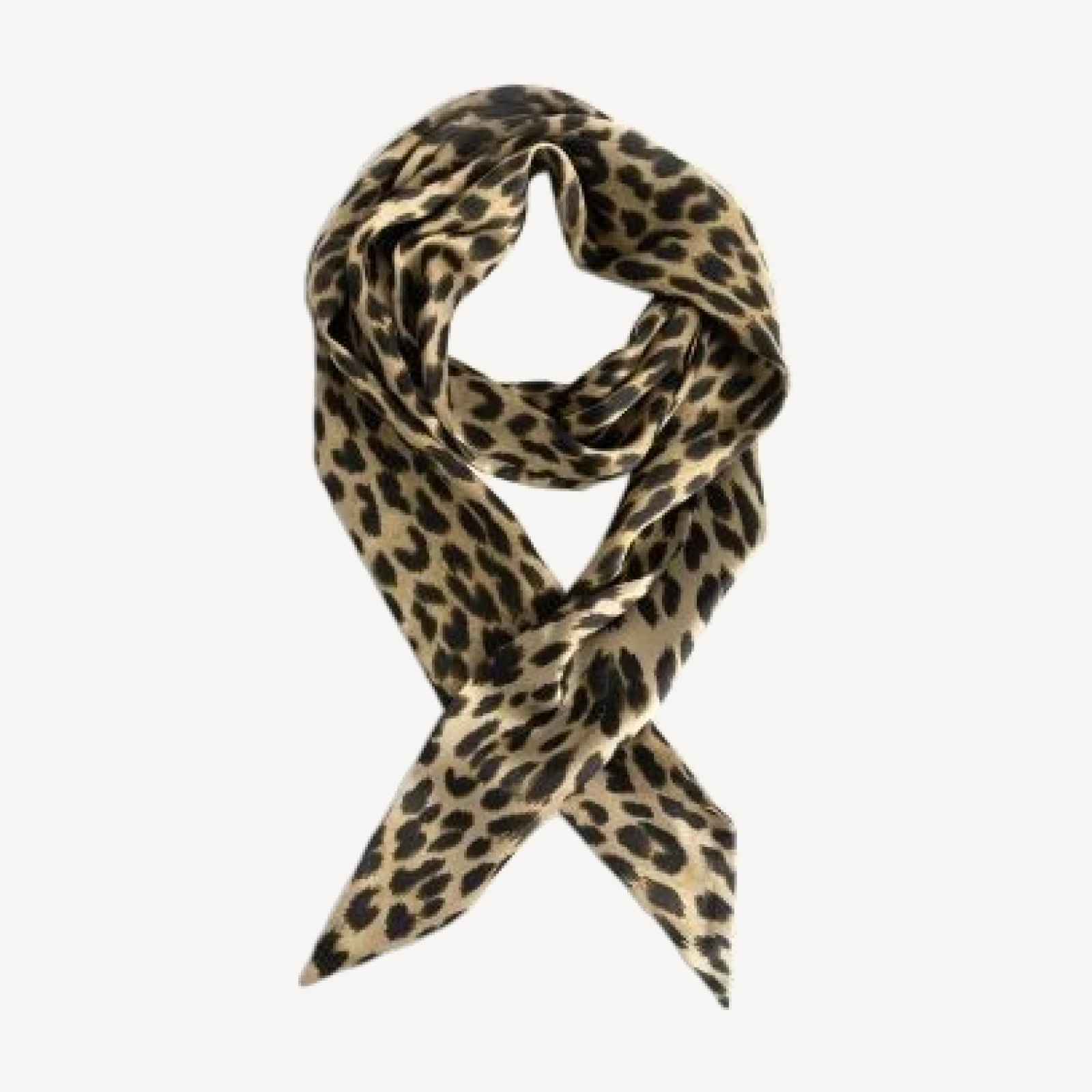 Zadig & Voltaire Rosie Leopard Print Silk Skinny Scarf