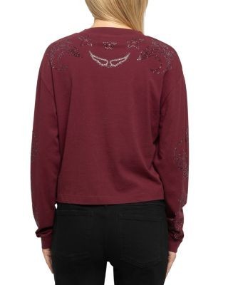 Zadig & Voltaire Iona Cotton Embellished Sweatshirt