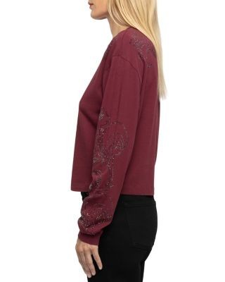 Zadig & Voltaire Iona Cotton Embellished Sweatshirt