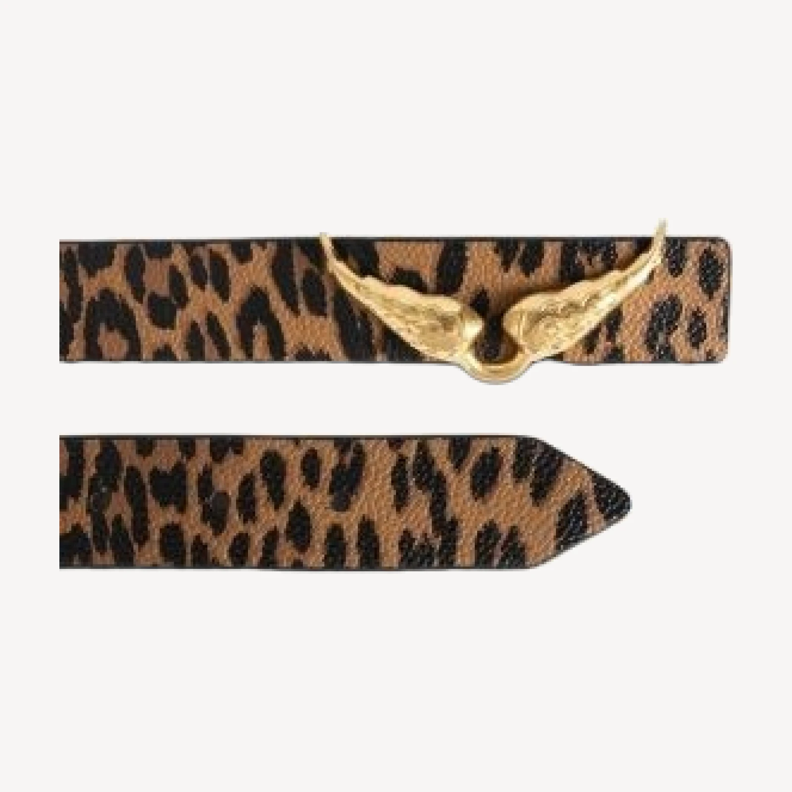 Zadig & Voltaire Women's Zv Wings Reversible Animal Print Leather Belt
