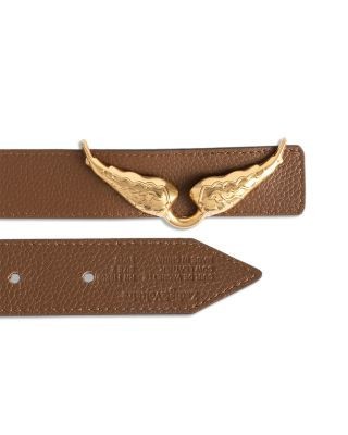 Zadig & Voltaire Women's Rock Wings Reversible Leather Belt