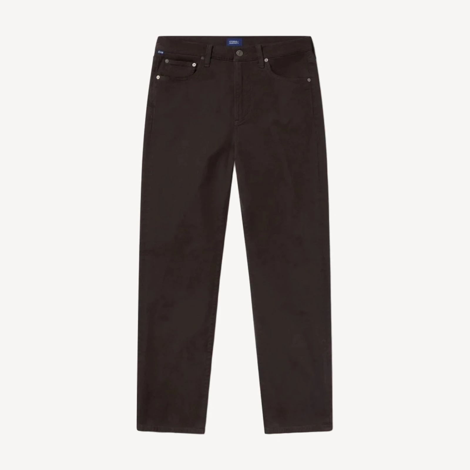 Elijah Straight Cashmere Touch Twill in Toast