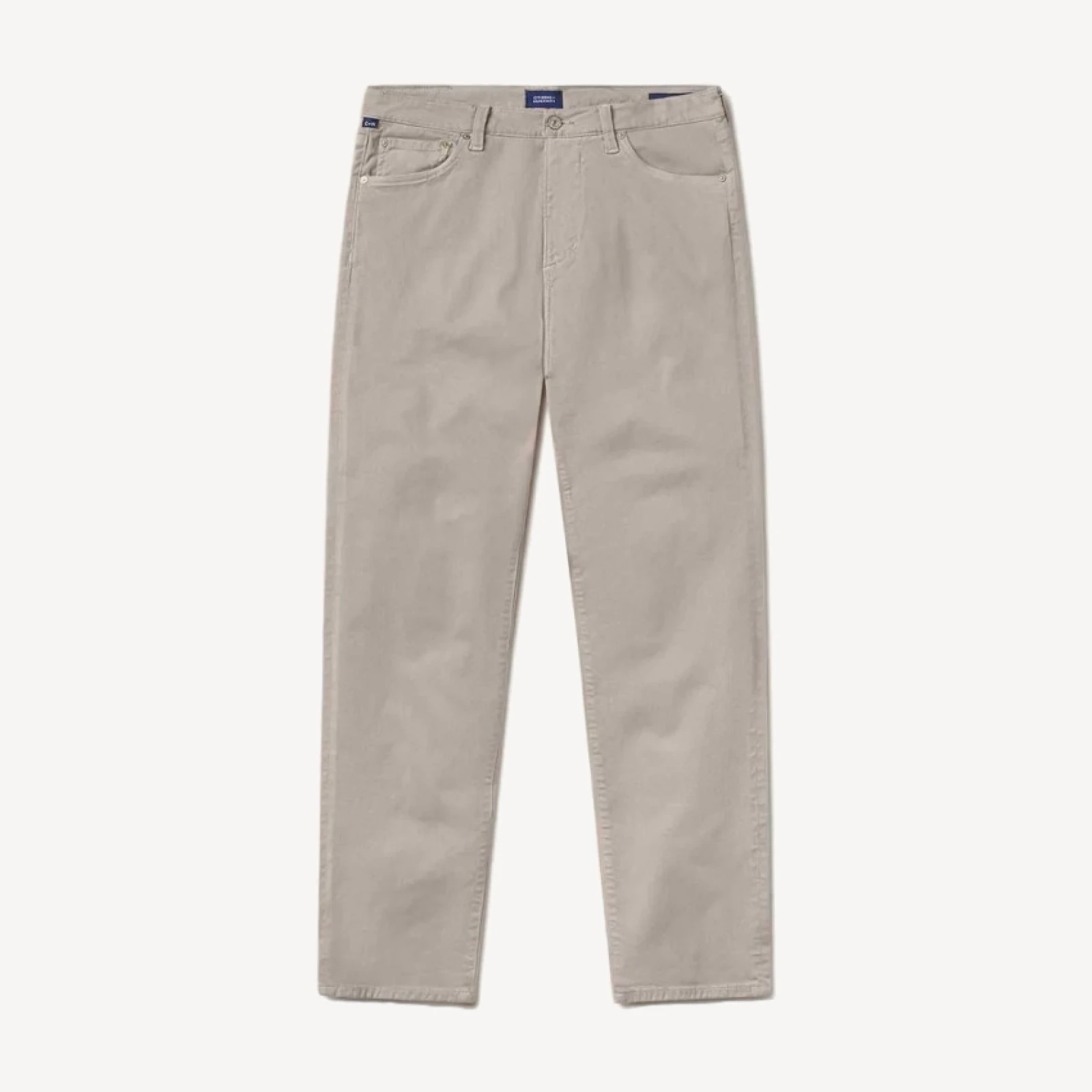 Elijah Straight Cashmere Touch Twill in Wheat