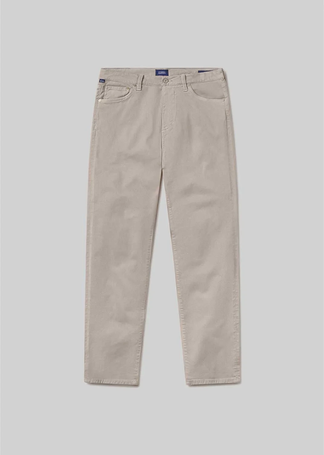 Elijah Straight Cashmere Touch Twill in Wheat