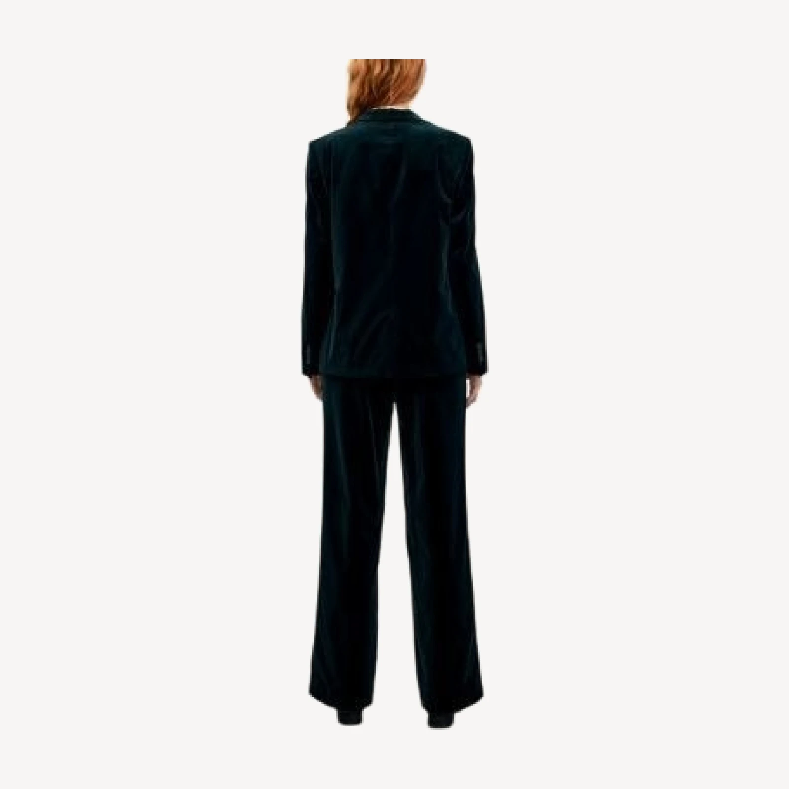 Gerard Darel Jyna Velvet Two Button Notch Collar Jacket