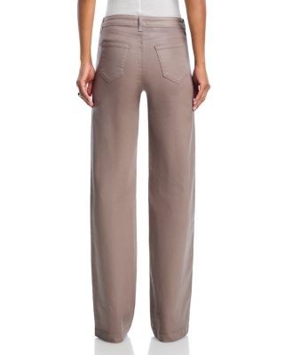 L'Agence Clayton High Rise Wide Leg Jeans in Driftwood