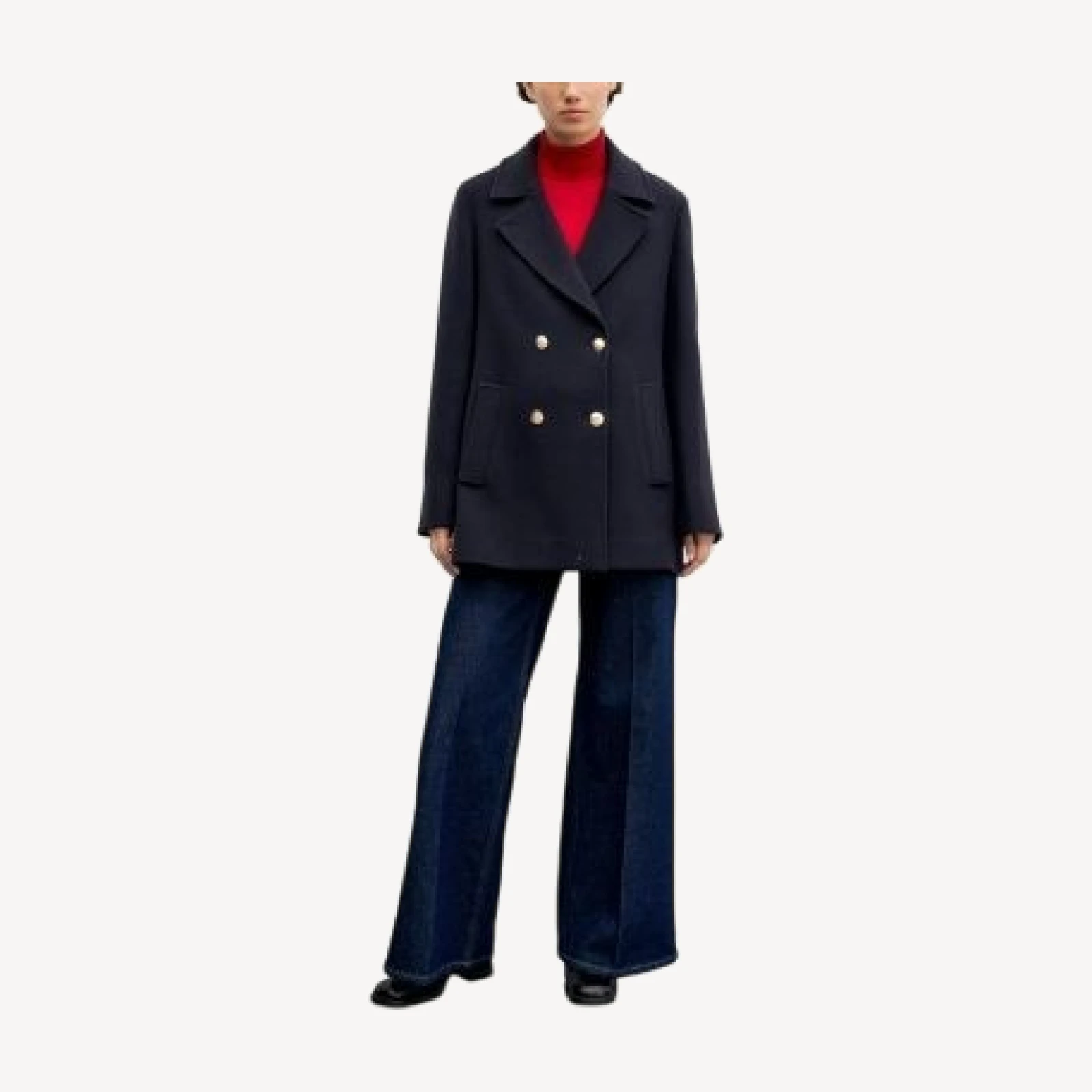 Gerard Darel Alis Double Breasted Peacoat