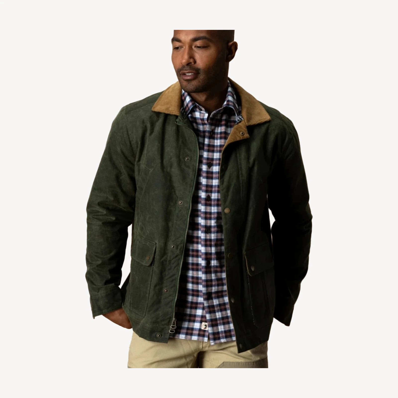 Waxed Duck Canvas Jacket - Deep Olive