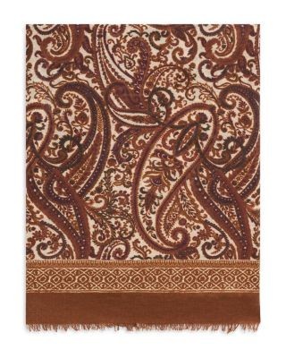 Gerard Darel Sheila Wool & Silk Paisley Scarf