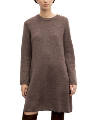 Gerard Darel Coly Wool Shift Sweater Dress
