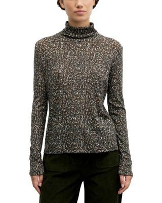 Gerard Darel Beata Wool Turtleneck Top