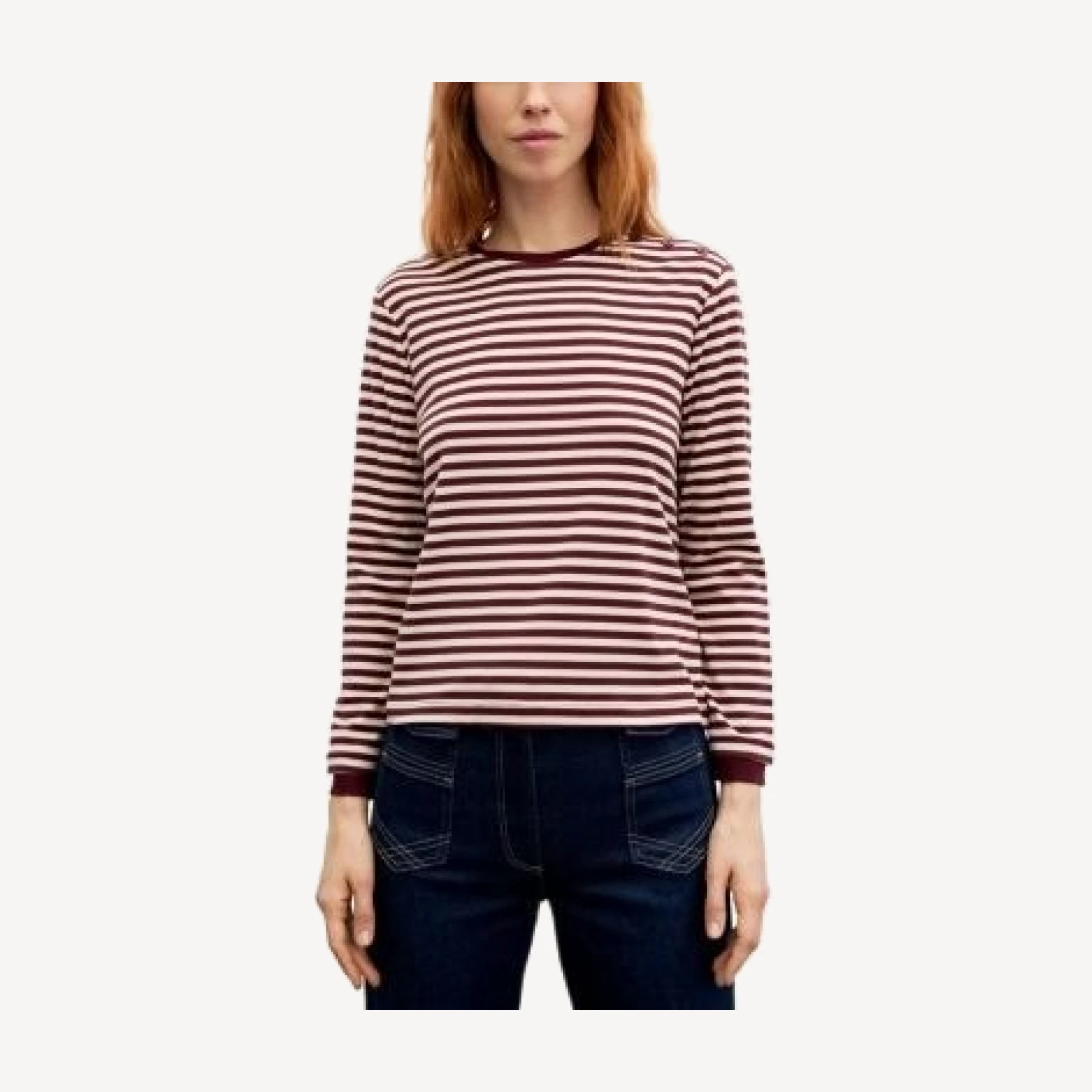 Gerard Darel Belle Lyocell Blend Long Sleeve Tee