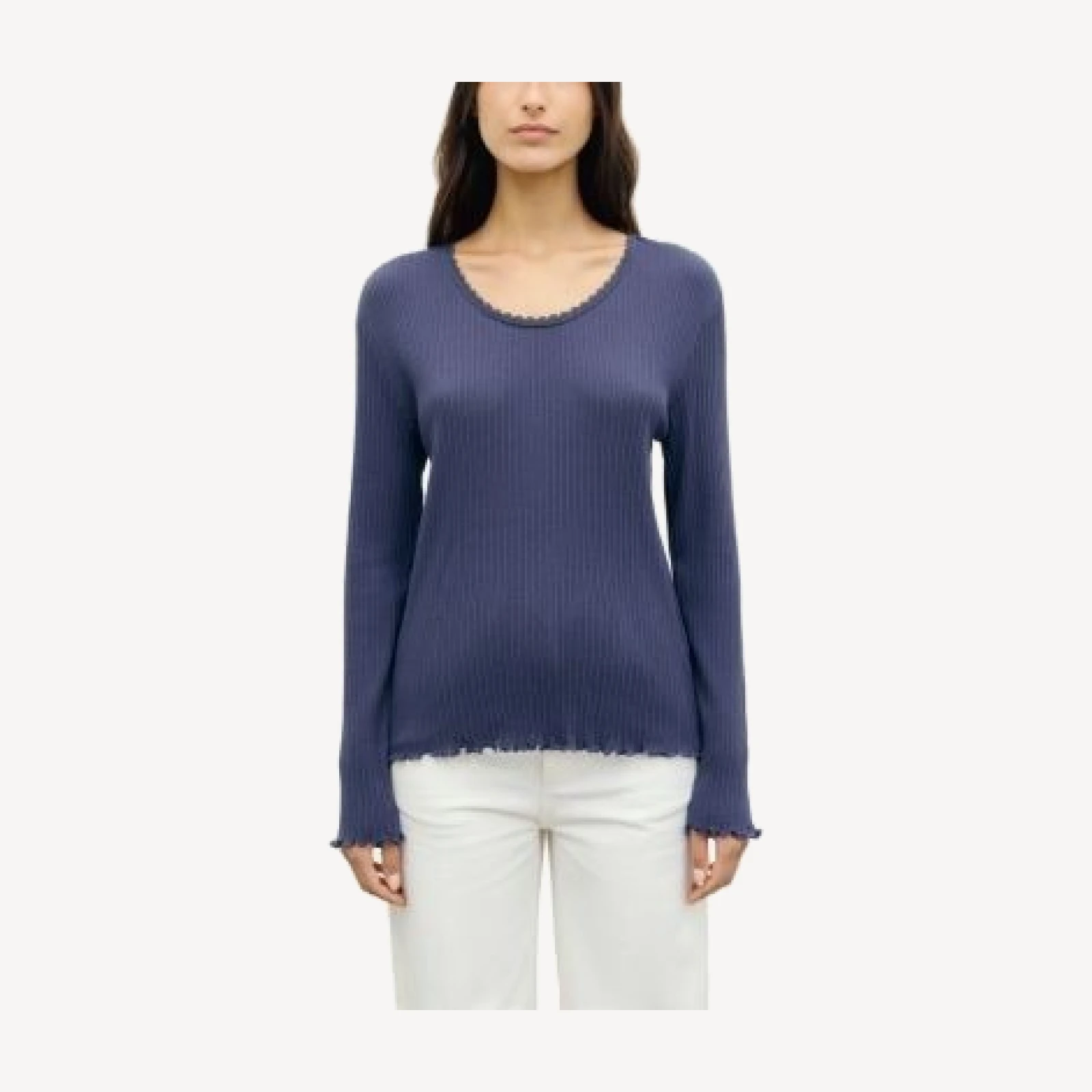 Gerard Darel Bona Lace Trim Textured Tee