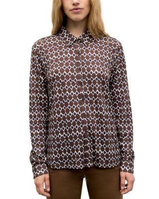 Gerard Darel Babs Print Button Front Shirt