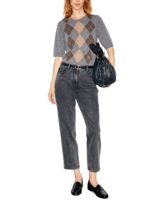 Gerard Darel Rema Wool Elbow Sleeve Sweater