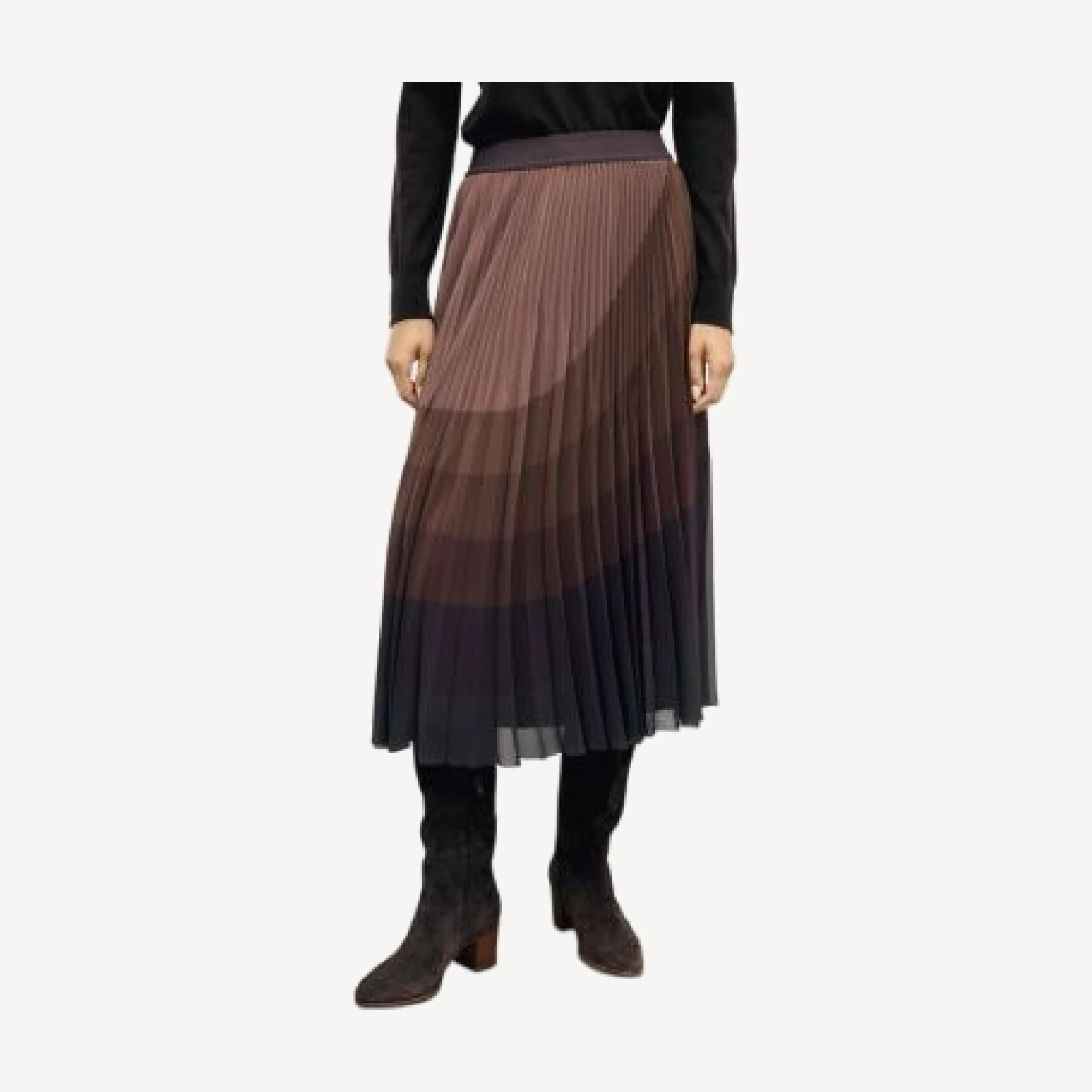 Gerard Darel Taryn Pleated Midi Skirt