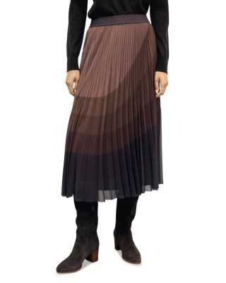 Gerard Darel Taryn Pleated Midi Skirt