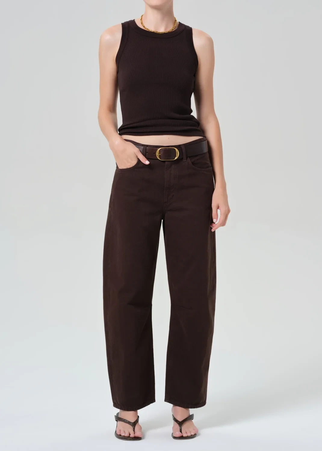 Miro Relaxed Jean in Carob