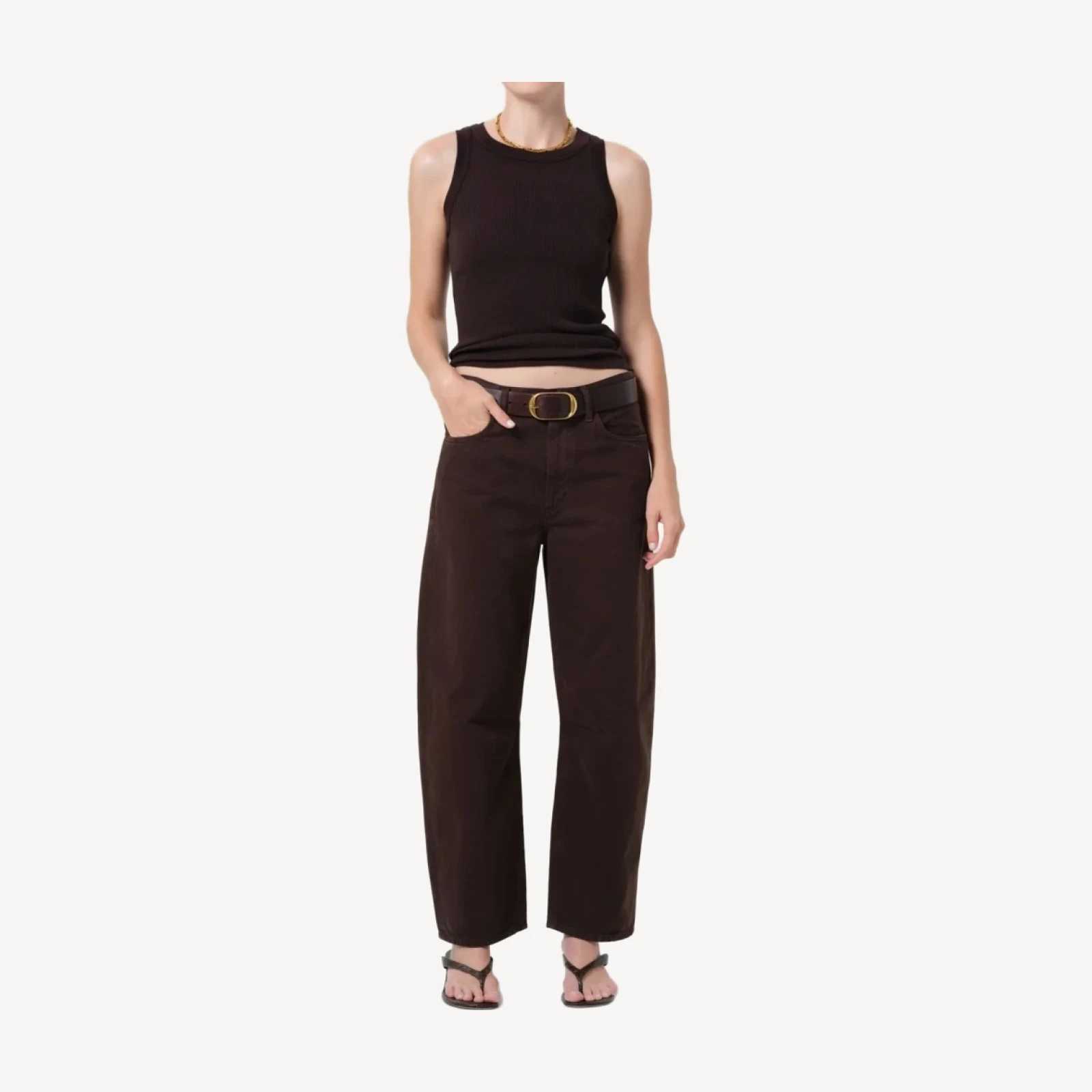 Miro Relaxed Jean in Carob
