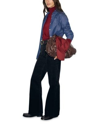 Gerard Darel Mael Cotton Stretch Flare Pants
