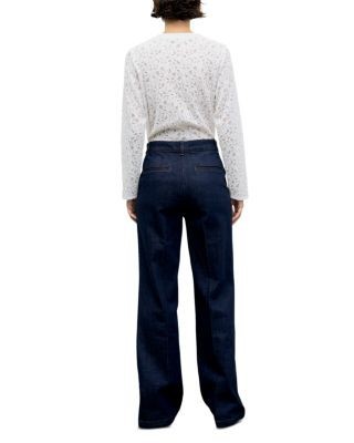 Gerard Darel Ivy Wide Leg Jeans in Blue