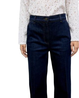 Gerard Darel Ivy Wide Leg Jeans in Blue