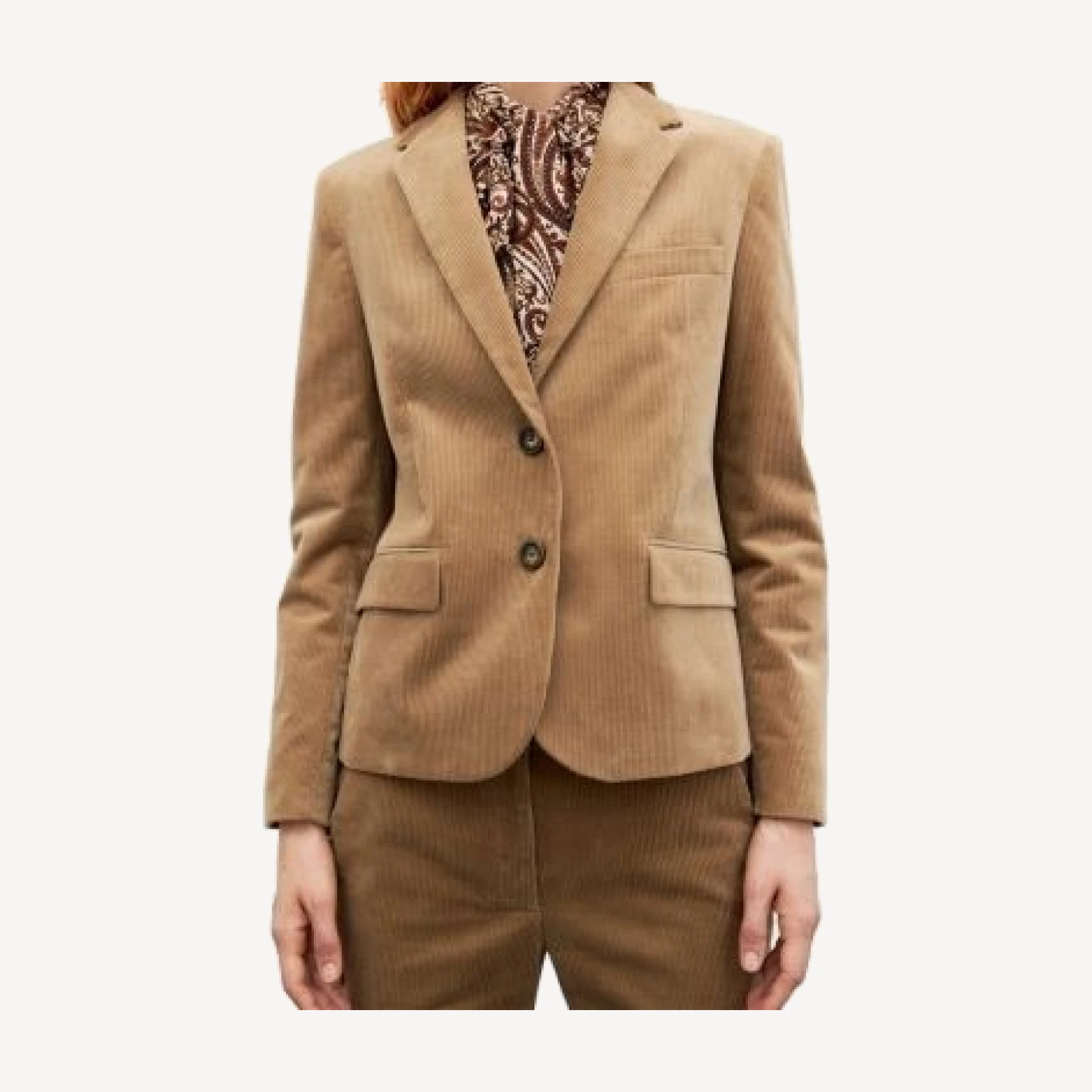 Gerard Darel Jelani Cotton Stretch Corduroy Blazer