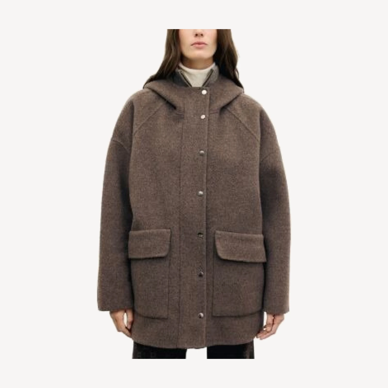 Gerard Darel Alsa Double Face Wool Coat