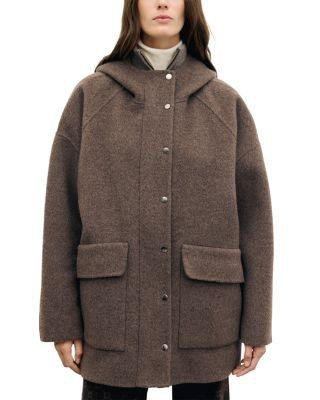 Gerard Darel Alsa Double Face Wool Coat