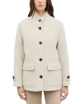 Gerard Darel Alay High Collar Flap Pocket Coat