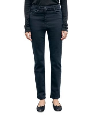 Gerard Darel Irene Mid Rise Skinny Jeans in Black