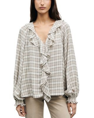 Gerard Darel Lisel Ruffled Blouse