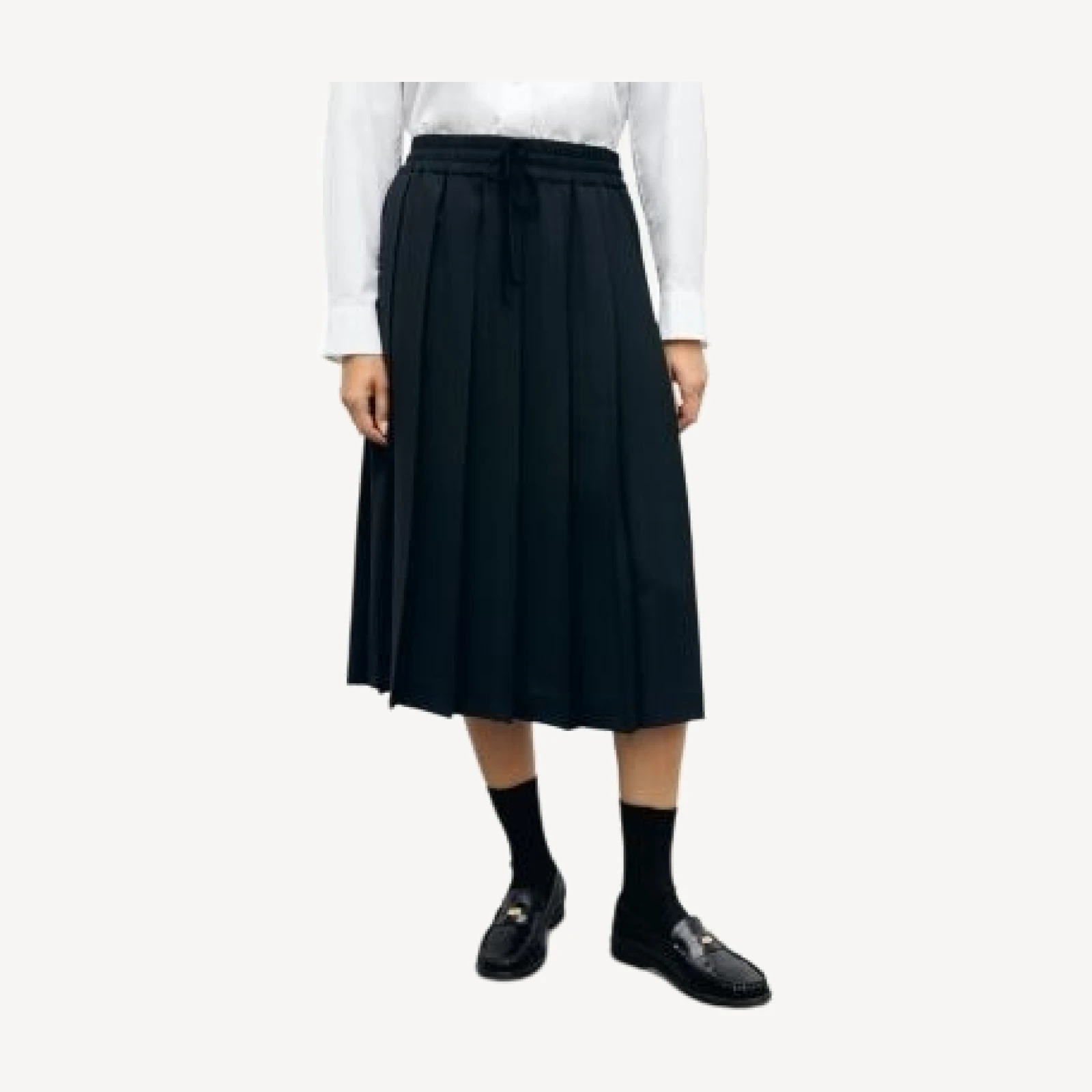 Gerard Darel Tosca Pleated Pull On Midi Skirt