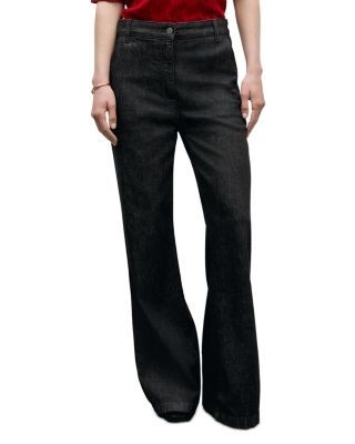 Gerard Darel Indie Wide Leg Jeans in Brown