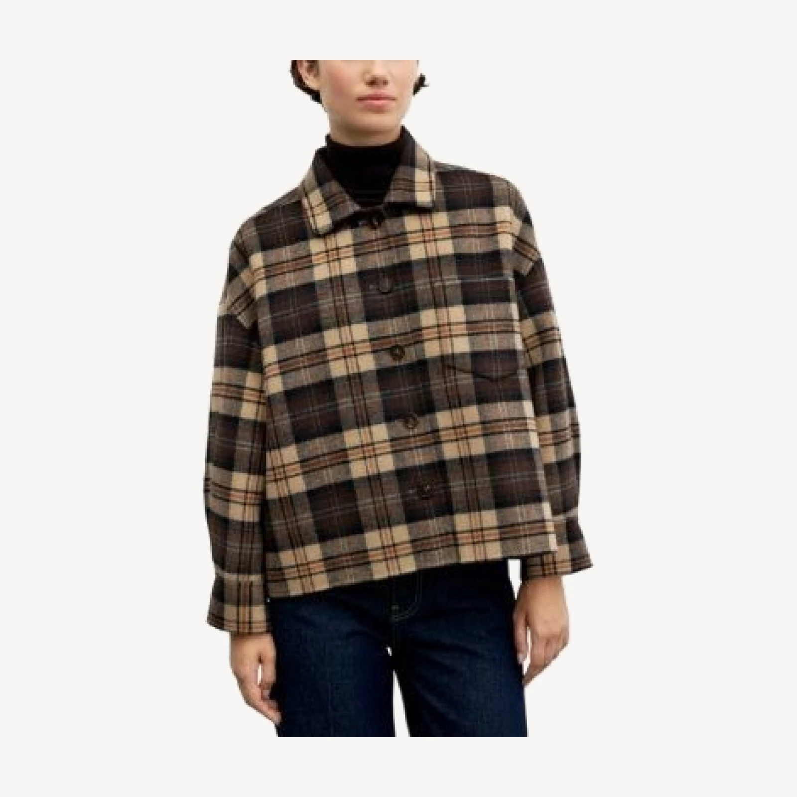 Gerard Darel Josia Printed Button Front Shacket